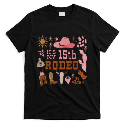ItS My 15 Year Old 15th Birthday Rodeo Cowgirl T-Shirt