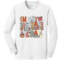 In My 100 Days Of Kindergarten Era Kids Long Sleeve Shirt