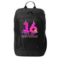 It's My 16th Birthday Sweet donut Happy 16 Year Old City Backpack