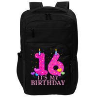 It's My 16th Birthday Sweet donut Happy 16 Year Old Impact Tech Backpack