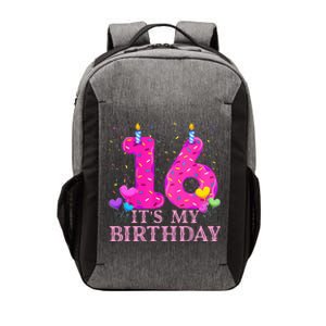 It's My 16th Birthday Sweet donut Happy 16 Year Old Vector Backpack