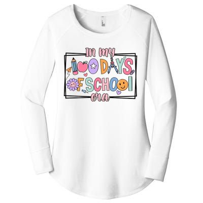 In My 100 Days Of School Era Back To School Women's Perfect Tri Tunic Long Sleeve Shirt