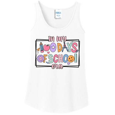 In My 100 Days Of School Era Back To School Ladies Essential Tank