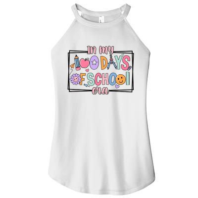 In My 100 Days Of School Era Back To School Women's Perfect Tri Rocker Tank