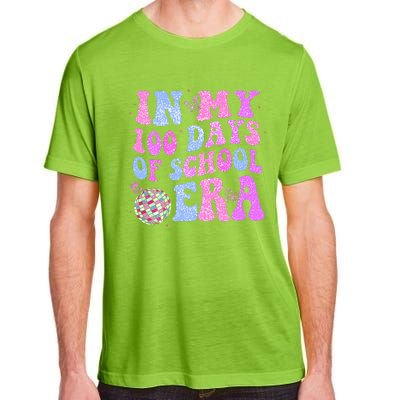 In My 100 Days Of School Era Retro Disco 100th Day Of School Adult ChromaSoft Performance T-Shirt