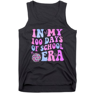 In My 100 Days Of School Era Retro Disco 100th Day Of School Tank Top