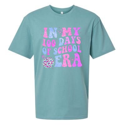 In My 100 Days Of School Era Retro Disco 100th Day Of School Sueded Cloud Jersey T-Shirt