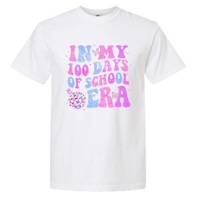 In My 100 Days Of School Era Retro Disco 100th Day Of School Garment-Dyed Heavyweight T-Shirt