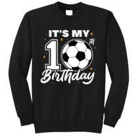 It's My 10th Birthday Soccer Football Ten 10 Years Old Tall Sweatshirt