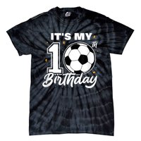 It's My 10th Birthday Soccer Football Ten 10 Years Old Tie-Dye T-Shirt