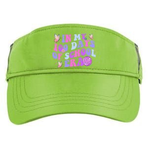 In My 100 Days Of School Era Retro Disco 100th Day Of School Adult Drive Performance Visor