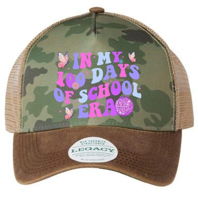 In My 100 Days Of School Era Retro Disco 100th Day Of School Legacy Tie Dye Trucker Hat