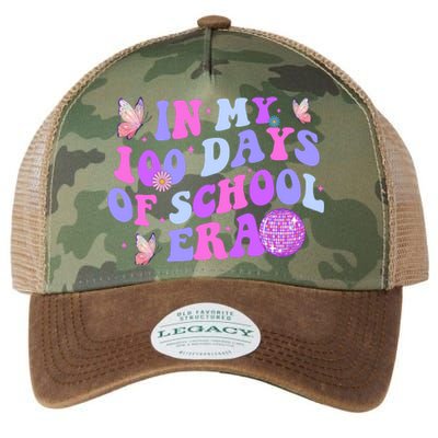 In My 100 Days Of School Era Retro Disco 100th Day Of School Legacy Tie Dye Trucker Hat