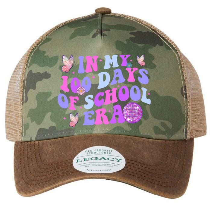 In My 100 Days Of School Era Retro Disco 100th Day Of School Legacy Tie Dye Trucker Hat