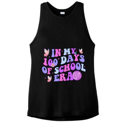 In My 100 Days Of School Era Retro Disco 100th Day Of School Ladies PosiCharge Tri-Blend Wicking Tank