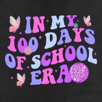 In My 100 Days Of School Era Retro Disco 100th Day Of School 7 Panel Mesh Trucker Snapback Hat