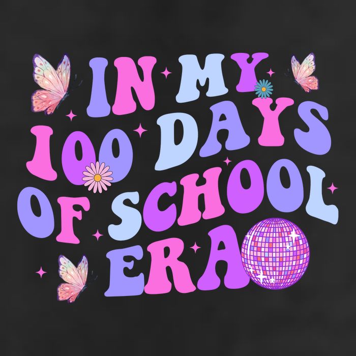 In My 100 Days Of School Era Retro Disco 100th Day Of School 7 Panel Mesh Trucker Snapback Hat