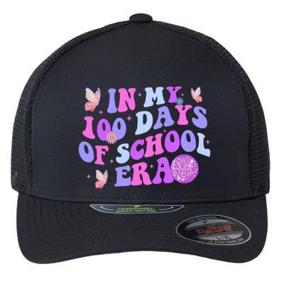 In My 100 Days Of School Era Retro Disco 100th Day Of School Flexfit Unipanel Trucker Cap