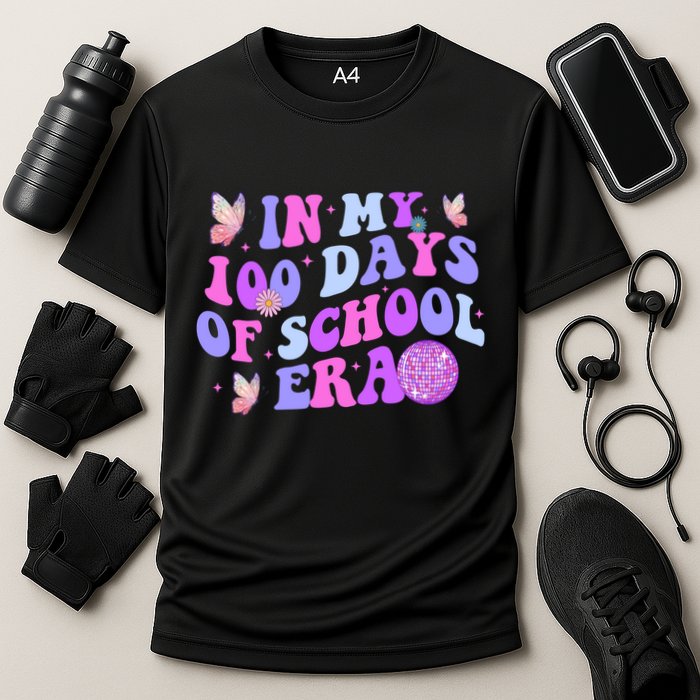 In My 100 Days Of School Era Retro Disco 100th Day Of School Cooling Performance Crew T-Shirt