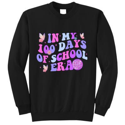 In My 100 Days Of School Era Retro Disco 100th Day Of School Sweatshirt