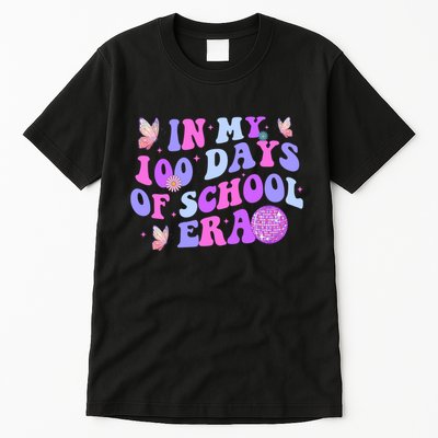 In My 100 Days Of School Era Retro Disco 100th Day Of School Tall T-Shirt
