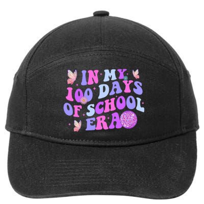 In My 100 Days Of School Era Retro Disco 100th Day Of School 7-Panel Snapback Hat