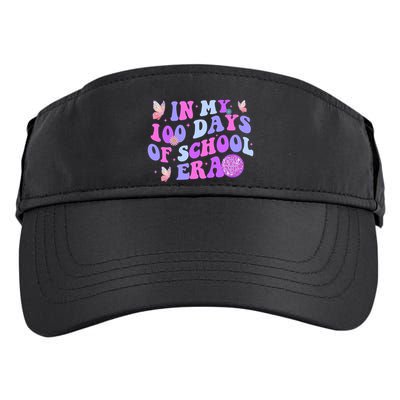 In My 100 Days Of School Era Retro Disco 100th Day Of School Adult Drive Performance Visor