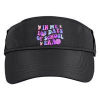 In My 100 Days Of School Era Retro Disco 100th Day Of School Adult Drive Performance Visor