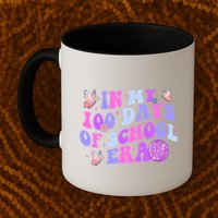 In My 100 Days Of School Era Retro Disco 100th Day Of School Mug