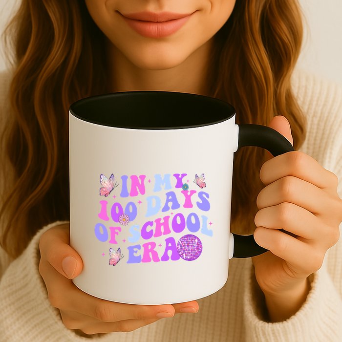 In My 100 Days Of School Era Retro Disco 100th Day Of School Mug