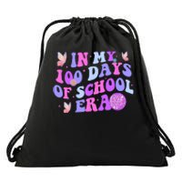 In My 100 Days Of School Era Retro Disco 100th Day Of School Drawstring Bag