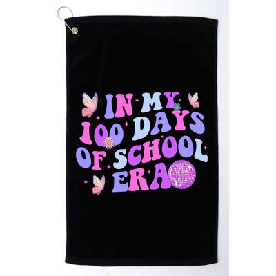 In My 100 Days Of School Era Retro Disco 100th Day Of School Golf Towel