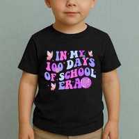 In My 100 Days Of School Era Retro Disco 100th Day Of School Toddler T-Shirt