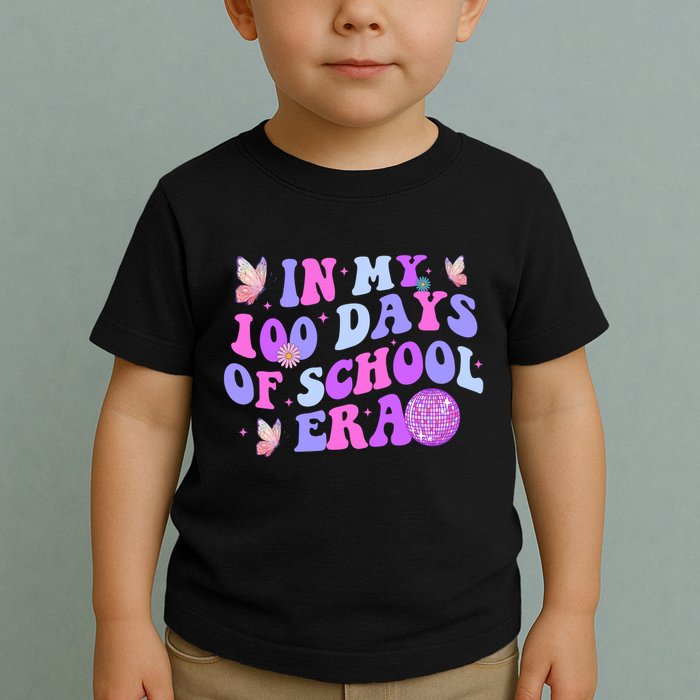 In My 100 Days Of School Era Retro Disco 100th Day Of School Toddler T-Shirt