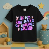 In My 100 Days Of School Era Retro Disco 100th Day Of School Toddler T-Shirt
