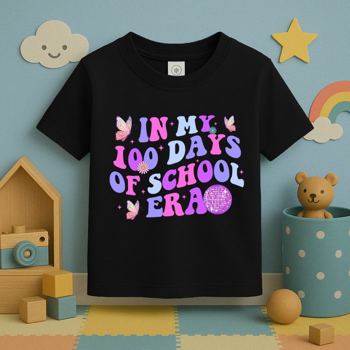 In My 100 Days Of School Era Retro Disco 100th Day Of School Toddler T-Shirt