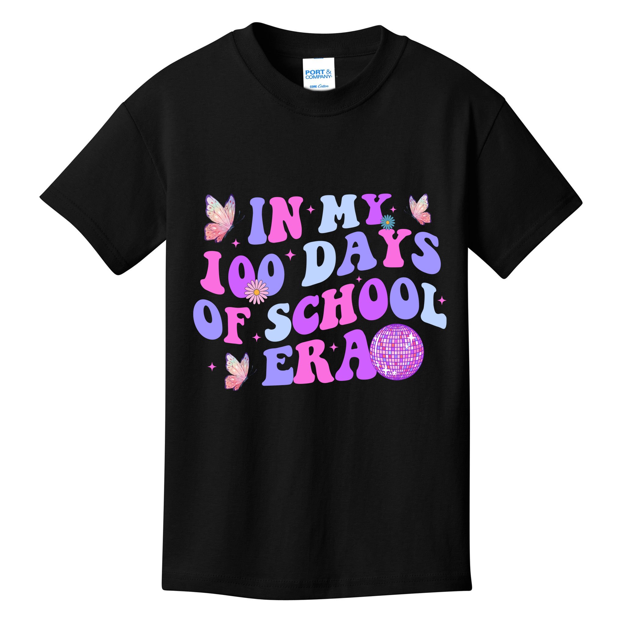 In My 100 Days Of School Era Retro Disco 100th Day Of School Kids T-Shirt