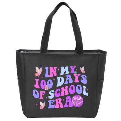 In My 100 Days Of School Era Retro Disco 100th Day Of School Zip Tote Bag