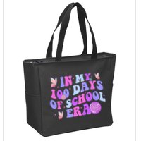 In My 100 Days Of School Era Retro Disco 100th Day Of School Zip Tote Bag