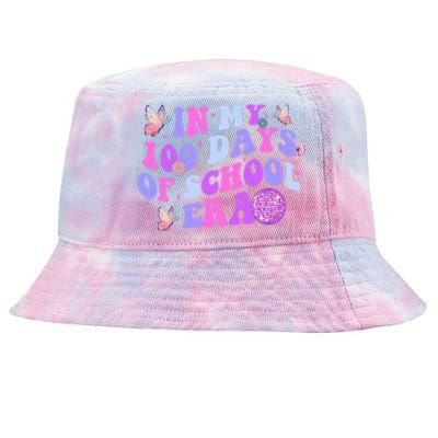 In My 100 Days Of School Era Retro Disco 100th Day Of School Tie-Dyed Bucket Hat