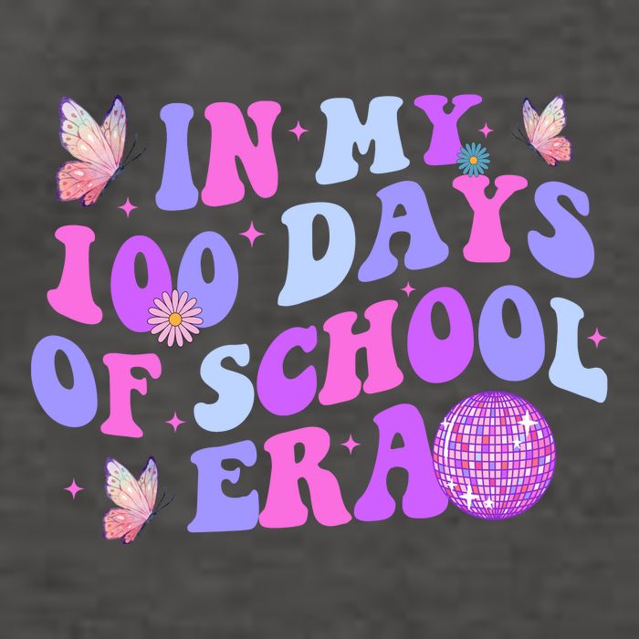 In My 100 Days Of School Era Retro Disco 100th Day Of School Vector Backpack