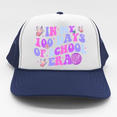 In My 100 Days Of School Era Retro Disco 100th Day Of School Trucker Hat