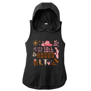 ItS My 15 Year Old Ladies PosiCharge Tri-Blend Wicking Draft Hoodie Tank