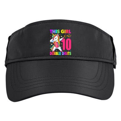 ItS My 10th Birthday Girl This Girl Is Now 10 Years Old Adult Drive Performance Visor