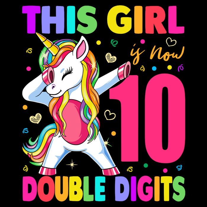 ItS My 10th Birthday Girl This Girl Is Now 10 Years Old Drawstring Bag