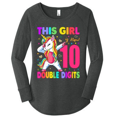 ItS My 10th Birthday Girl This Girl Is Now 10 Years Old Women's Perfect Tri Tunic Long Sleeve Shirt