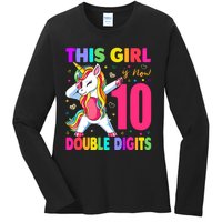 ItS My 10th Birthday Girl This Girl Is Now 10 Years Old Ladies Long Sleeve Shirt