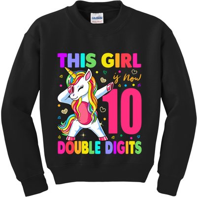 ItS My 10th Birthday Girl This Girl Is Now 10 Years Old Kids Sweatshirt