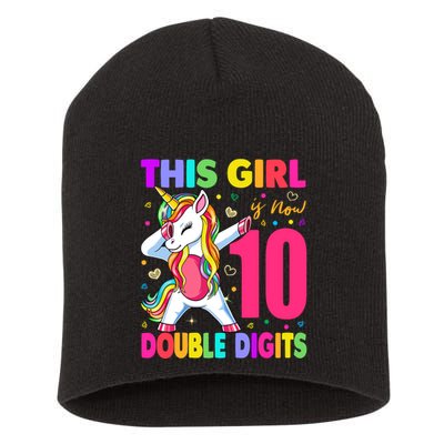 ItS My 10th Birthday Girl This Girl Is Now 10 Years Old Short Acrylic Beanie
