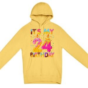 It's My 24th Birthday Sweet Donut 24 Years Old Funny Gift Premium Pullover Hoodie